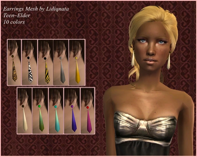 plumbob earrings by lidiqnata sims 2